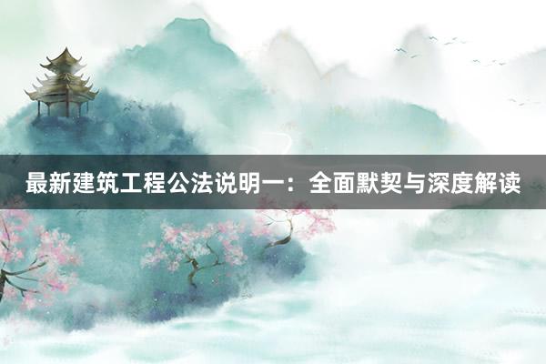 最新建筑工程公法说明一：全面默契与深度解读